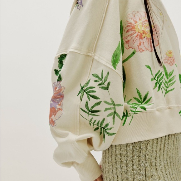 Free People Gaia Floral Sweatshirt - Picture 3 of 11